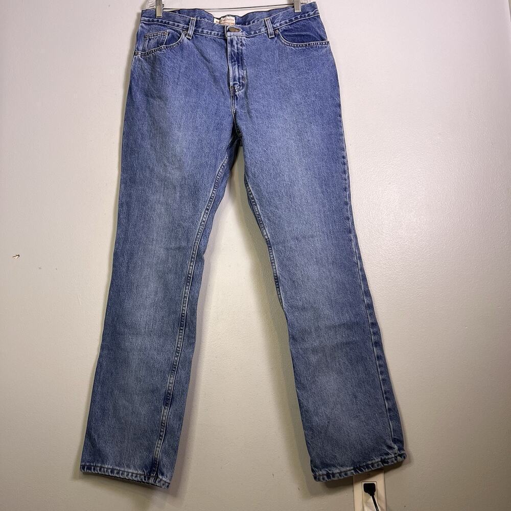 Vintage Y2K Old Navy Women's Bootcut Jeans Denim Sz 18 Tall Long 100% Cotton